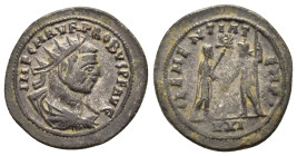 PROBUS.(276-282). Antoninianus.Tripolis. 

Obv : IMP C M AVR PROBVS P F AVG.
Radiate, draped and cuirassed bust of Probus to right, seen from behind.
...