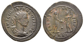 PROBUS.(276-282). Antoninianus.Tripolis. 

Obv : IMP C M AVR PROBVS P F AVG.
Radiate, draped and cuirassed bust of Probus to right, seen from behind.
...
