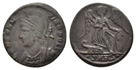 CONSTANTINE I.(307-337).Commemorative Series.Heraclea.Follis.

Obv : VRBS ROMA.
Helmeted and mantled bust of Roma left.

Rev : SMHΔ.
She wolf standing...