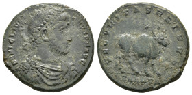 JULIAN II.(360-363).Antioch.Ae.

Obv : D N FL CL IVLIANVS P F AVG.
Diademed, draped and cuirassed bust right.

Rev : SECVRITAS REIPVB SMANTΔ.
Bu...