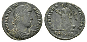 VALENTINIAN I (364-375).Constantinople. Follis.

Condition : Good very fine.

Weight : 2.46 gr
Diameter : 18 mm