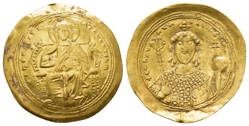 CONSTANTINE IX MONOMACHUS (1042-1055). GOLD Histamenon Nomisma. Constantinople....