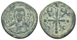 NICEPHORUS III.(1078-1081).Class I Anonymous.Constantinople.Follis.

Obv : IC XC to left and right of bust of Christ, nimbate, facing, right hand rais...