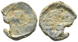 BYZANTINE LEAD SEAL.(Circa 7th-11th Century).Pb.

Condition : Good very fine.

Weight : 11.60 gr
Diameter : 24 mm