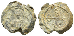 BYZANTINE LEAD SEAL.(Circa 7th-11th Century).Pb.

Condition : Good very fine.

Weight : 10.03 gr
Diameter : 24 mm