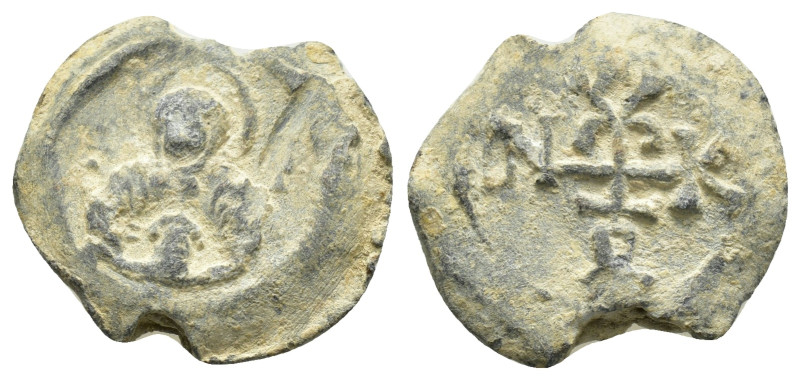 BYZANTINE LEAD SEAL.(Circa 7th-11th Century).Pb.

Condition : Good very fine.

W...