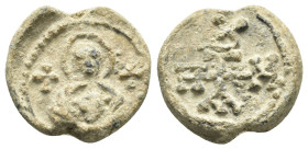 BYZANTINE LEAD SEAL.(Circa 7th-11th Century).Pb.

Condition : Good very fine.

Weight : 8.37 gr
Diameter : 19 mm