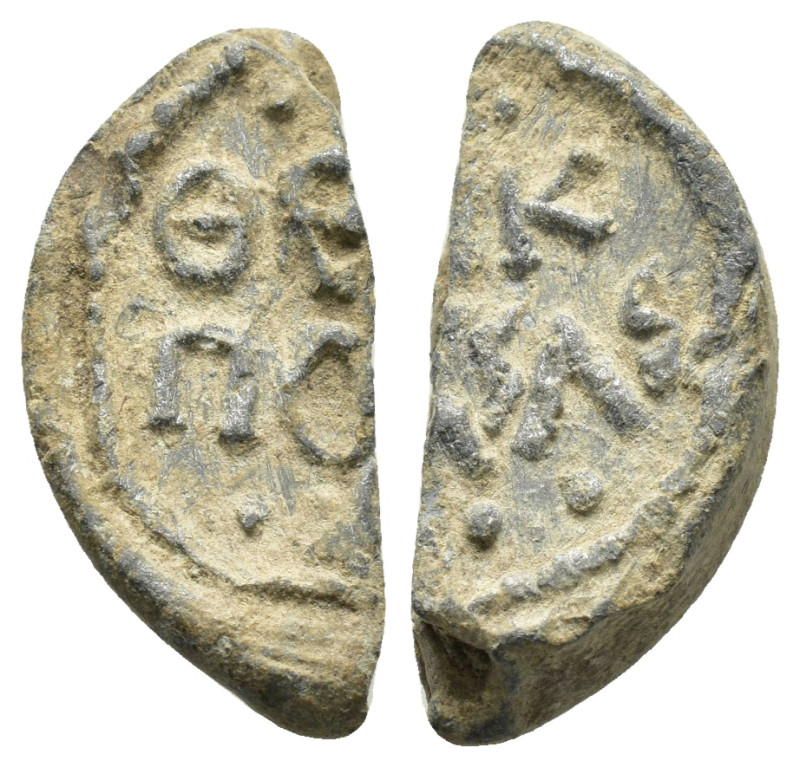 BYZANTINE LEAD SEAL.(Circa 7th-11th Century).Pb.

Condition : Good very fine.

W...