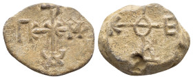 BYZANTINE LEAD SEAL.(Circa 7th-11th Century).Pb.

Condition : Good very fine.

Weight : 10.38 gr
Diameter : 22 mm