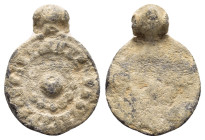 BYZANTINE LEAD SEAL.(Circa 7th-11th Century).Pb.

Condition : Good very fine.

Weight : 3.10 gr
Diameter : 16 mm