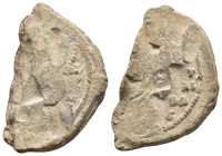 BYZANTINE LEAD SEAL.(Circa 7th-11th Century).Pb.

Condition : Good very fine.

Weight : 17.78 gr
Diameter : 23 mm