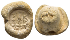 BYZANTINE LEAD SEAL.(Circa 7th-11th Century).Pb.

Condition : Good very fine.

Weight : 14.51 gr
Diameter : 18 mm