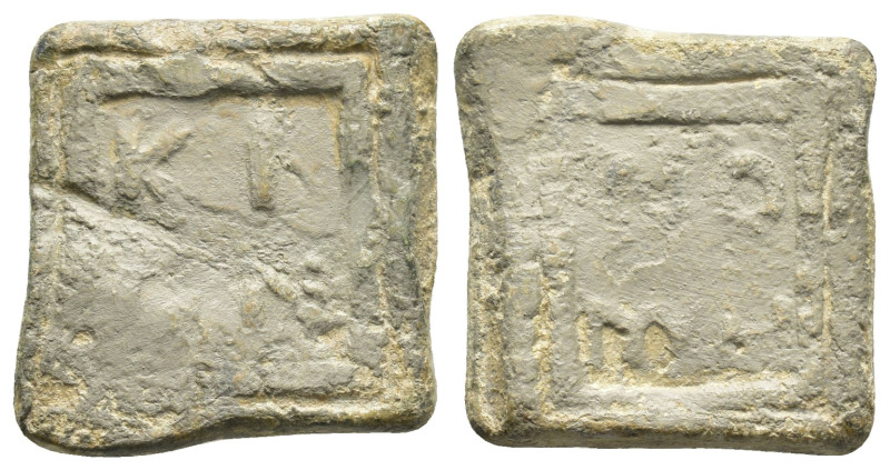 BYZANTINE LEAD SEAL.(Circa 7th-11th Century).Pb.

Condition : Good very fine.

W...