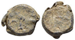 OTTOMAN EMPIRE ISLAM BULLA LEAD SEAL.(20th Century).Pb.

Condition : Good very fine.

Weight : 13.68 gr
Diameter : 22 mm