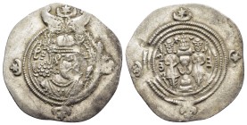 SASANIAN KINGDOM.Khusro II.591-628.).Drachm.

Condition : Good very fine.
Weight : 4.15 gr
Diameter : 32 mm