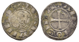 CRUSADERS.Antioch.Bohemund III.(1163-1201).BI Denier.

Obv : +BOAMVNDVS.
Profile bust with crescent left and star right.

Rev : +ANTIOCHIA.
Small cros...