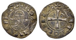 CRUSADERS.Antioch.Bohemund III.(1163-1201).BI Denier.

Obv : +BOAMVNDVS.
Profile bust with crescent left and star right.

Rev : +ANTIOCHIA.
Small cros...