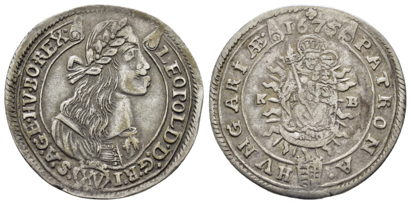 HUNGARY. Leopold I (1657-1705). 15 Kreuzer (1675 KB). Kremnitz.

Obv : LEOPOLD D...
