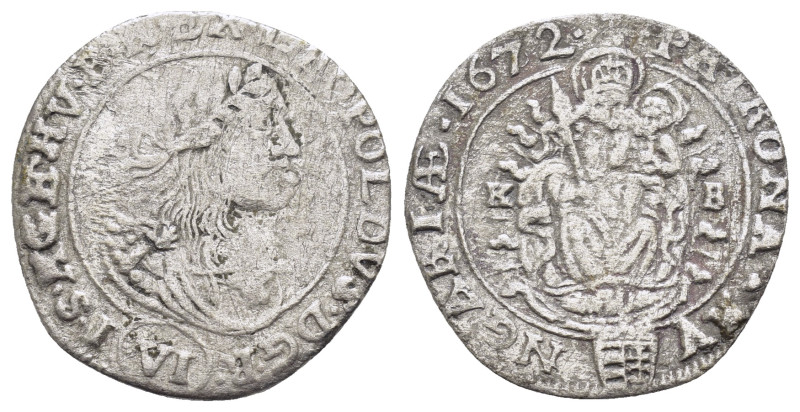 HUNGARY. Leopold I (1657-1705). 6 Kreuzer (1672). Kremnitz.

Obv : I S A GE HV B...