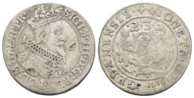 POLAND. Sigismund III Vasa (1587-1632). Ort (1623). Gdansk.Danzig.

Obv : SIGIS III D G REX POL M D L R PR.
Crowned and armored bust right, wearing ru...