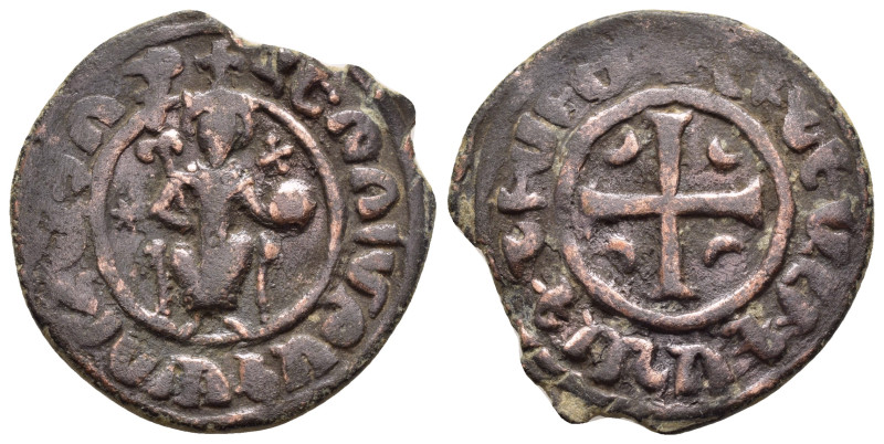 CILICIAN ARMENIA.Hetoum I (1226-1270). Sis.Tank.

Obv : King seated facing on li...