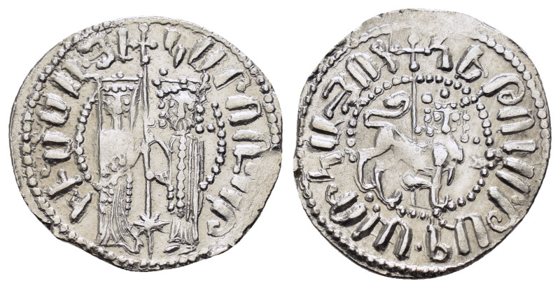 CILICIAN ARMENIA.Hetoum I with Zabel.(1226-1270).Sis.Tram.

Obv : Zabel and Heto...