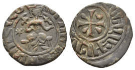 CILICIAN ARMENIA.Hetoum I.(1226-1270).Sis.Kardez.

Obv : King enthroned facing, holding lis-scepter and globus-cruciger; star to left.

Rev : Ornate c...