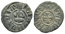 CILICIAN ARMENIA.Hetoum II (1289-1293, 1295-1296, & 1301-1305). Kardez.

Obv : Hetoum seated facing with legs crossed, holding cruciform sceptre and o...