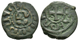 CILICIAN ARMENIA.Hetoum II (1289-1293, 1295-1296, & 1301-1305). Kardez.

Obv : Hetoum seated facing with legs crossed, holding cruciform sceptre and o...