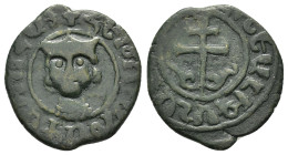 CILICIAN ARMENIA.Hetoum II (1289-1305).Sis.Kardez.

Obv : Crowned head of king facing.

Rev : Patriarchal cross terminating in floral scroll.
AC 398.
...