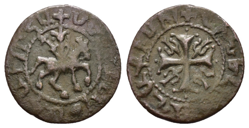 CILICIAN ARMENIA.Smpad (1296-1298).Sis.Pogh.

Obv : Smpad, with head facing and ...