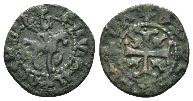CILICIAN ARMENIA.Smpad (1296-1298).Sis.Pogh.

Obv : Smpad, with head facing and ...