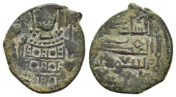 SELJUQ of RUM.Masud I.(1116-1156).NM & ND.Fals.

Obv : Enthroned figure, holding globus cruciger.

Rev : Arabic legend.
Izmirlier 1; Album 1192.

Cond...