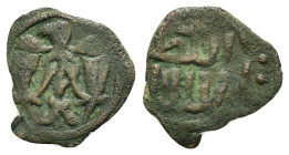 ANATOLIAN BEYLIKS.Anonymous.(14th century).Mangyr 

Condition : Good very fine.

Weight : 0.89 gr
Diameter : 14 mm