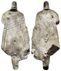 ANCIENT ROMAN SILVER ZEUS FIGURINE.(1st- 3rd century).Ar.

Condition : Good very fine.

Weight : 2.15 gr
Diameter : 49 mm