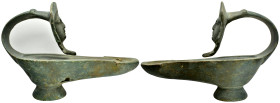 ANCIENT ROMAN OIL LAMP.(3rd-4th century).Ae.

Condition : Good very fine.

Weight : 332.94 gr
Diameter : 147 mm

The ancient Roman oil lamp was...