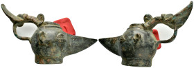 ANCIENT ROMAN OIL LAMP.(3rd-4th century).Ae.

Condition : Good very fine.

Weight : 339.55 gr
Diameter : 147 mm