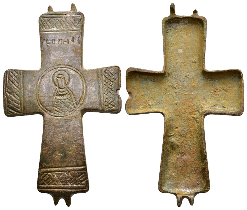 BYZANTINE EMPIRE.Bronze Cross.(8th-10th century).Ae.

Condition : Good very fine...