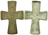 BYZANTINE EMPIRE.Bronze Cross.(8th-10th century).Ae.

Condition : Good very fine.

Weight : 39.01 gr
Diameter : 85 mm