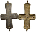 BYZANTINE EMPIRE.Bronze Cross.(8th-10th century).Ae.

Condition : Good very fine.

Weight : 26.54 gr
Diameter : 76 mm