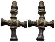 BYZANTINE EMPIRE.Bronze Cross.(8th-10th century).Ae.

Condition : Good very fine.

Weight : 37.23 gr
Diameter : 55 mm