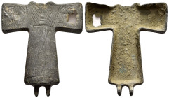 BYZANTINE EMPIRE.Bronze Cross.(8th-10th century).Ae.

Condition : Good very fine.

Weight : 17.30 gr
Diameter : 54 mm