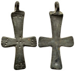 BYZANTINE EMPIRE.Bronze Cross.(8th-10th century).Ae.

Condition : Good very fine.

Weight : 7.86 gr
Diameter : 55 mm
