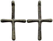 BYZANTINE EMPIRE.Bronze Cross.(8th-10th century).Ae.

Condition : Good very fine.

Weight : 6.57 gr
Diameter : 49 mm