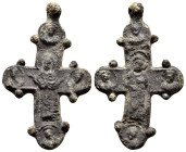 BYZANTINE EMPIRE.Bronze Cross.(8th-10th century).Ae.

Condition : Good very fine.

Weight : 13.77 gr
Diameter : 47 mm