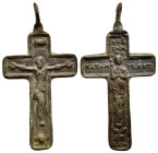 BYZANTINE EMPIRE.Bronze Cross.(8th-10th century).Ae.

Condition : Good very fine.

Weight : 3.08 gr
Diameter : 46 mm