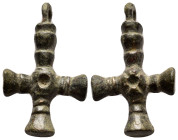 BYZANTINE EMPIRE.Bronze Cross.(8th-10th century).Ae.

Condition : Good very fine.

Weight : 10.25 gr
Diameter : 34 mm
