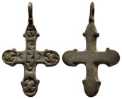 BYZANTINE EMPIRE.Bronze Cross.(8th-10th century).Ae.

Condition : Good very fine.

Weight : 5.11 gr
Diameter : 32 mm
