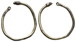 ANCIENT ROMAN SILVER EARRING.(3rd-4th century).Ar.

Condition : Good very fine.

Weight : 1.64 gr
Diameter : 22 mm