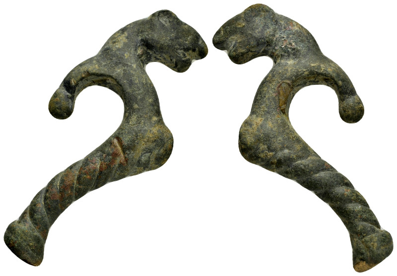 ANCIENT ROMAN BRONZE LION HEAD.(1rd–3th centuries).Ae.

Condition : Good very ...